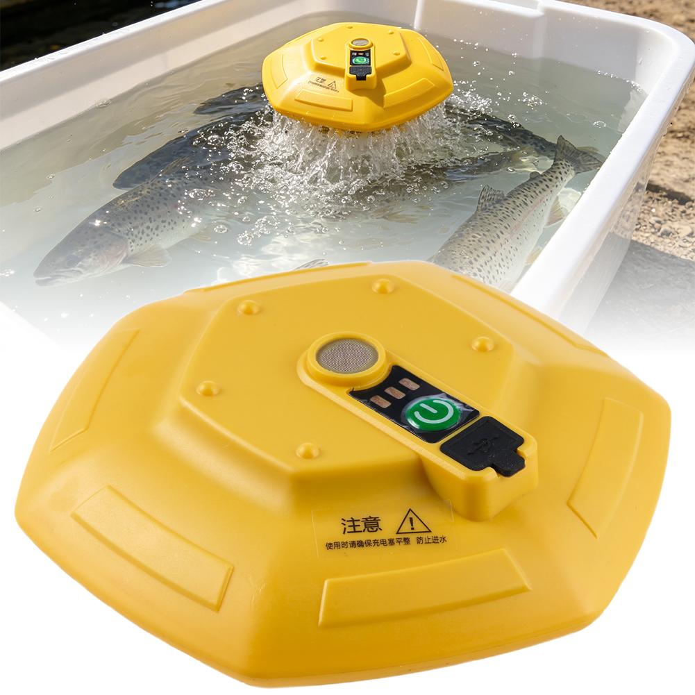 Aquarium Fish Marine - Pompe à oxygène sans fil rechargeable