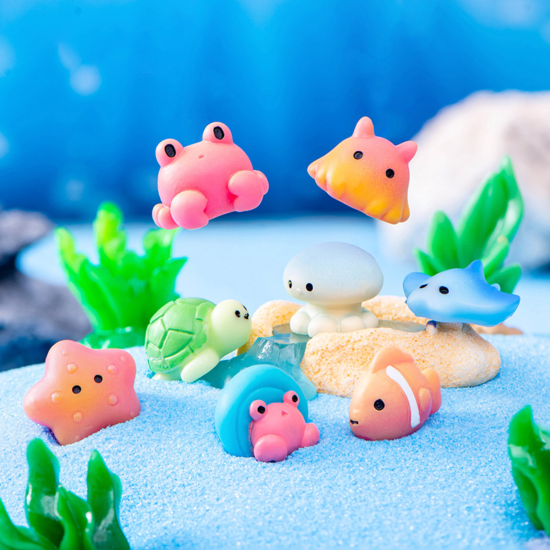 Aquarium Fish Discus - Ornements de paysage de figurine d'animal