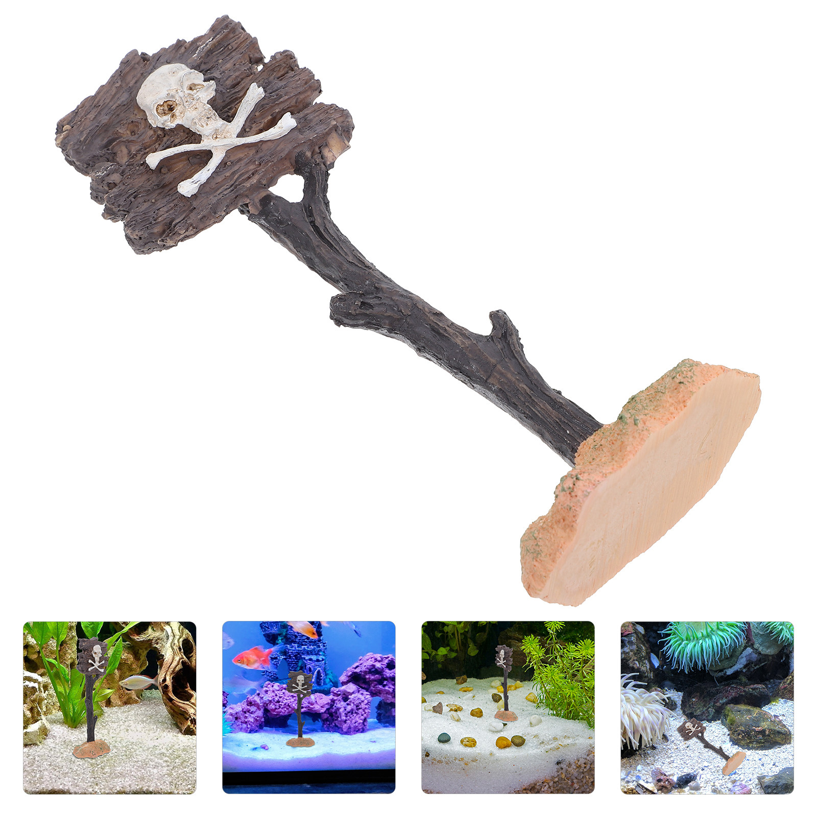 Aquarium Fish Unique - Ornement d'aquarium en résine en forme