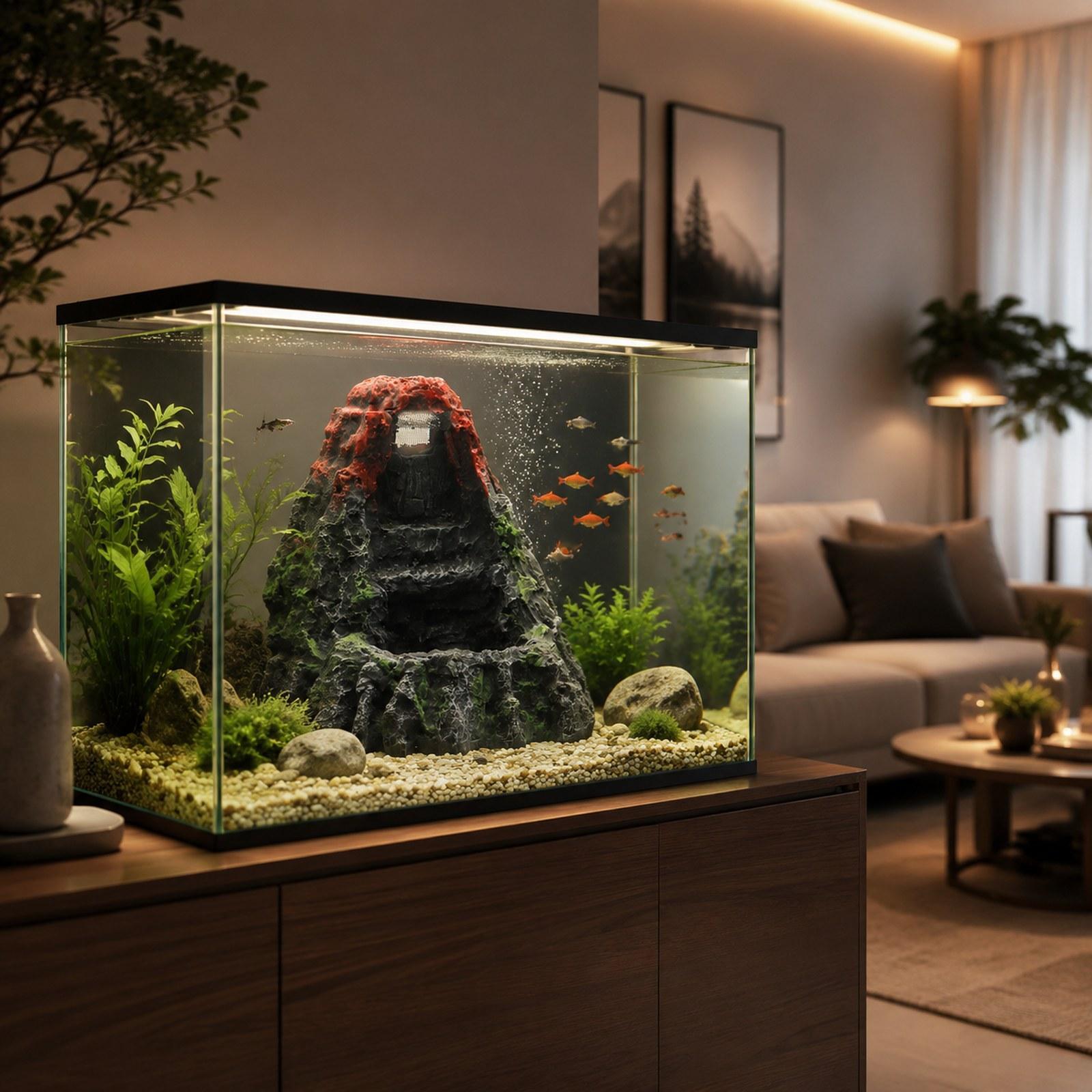 Ornement de Volcan pour Aquari - Aquarium Fish Unique avis et prix