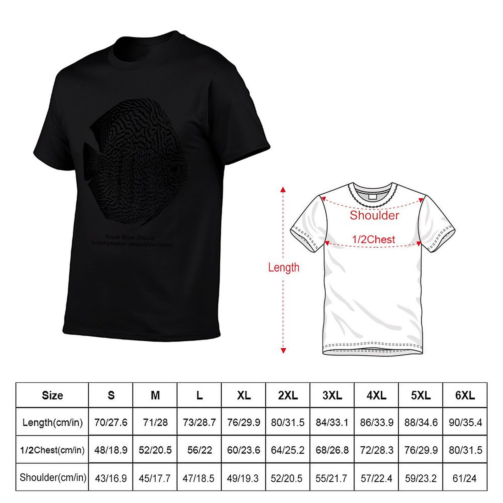 Royal Blue Discus - T-shirt à  - Aquarium Fish Discus avis et prix